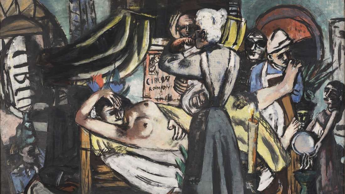 Max Beckmann: “Birth”, 1937, in the New National Gallery Berlin.