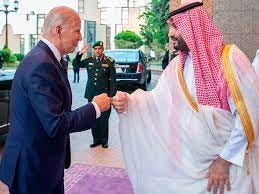 Biden avoids handshake with Saudi crown prince, but fist bump criticized :  NPR