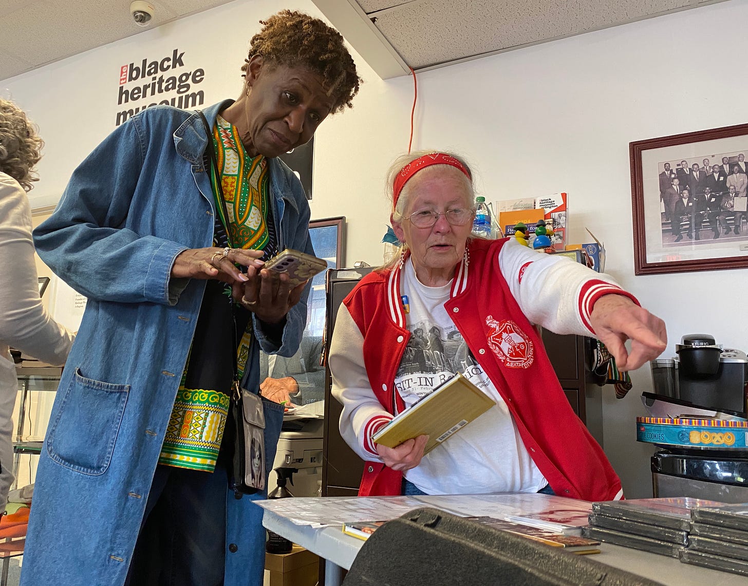 Joan Mulholland at the Arlington Black History Museum