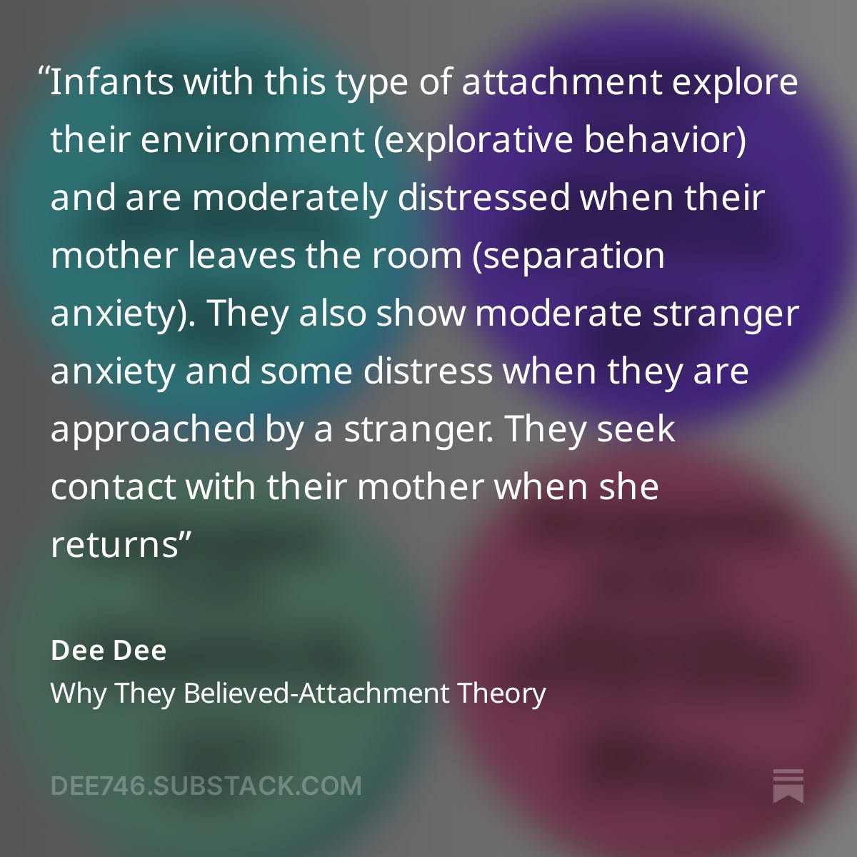 attachment theory discussion excerpt click for full text