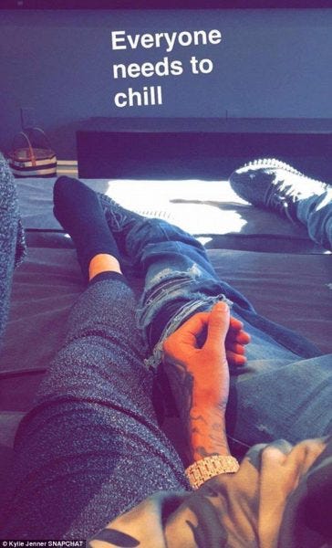 kylie jenner snapchat with tyga 2015 gossip