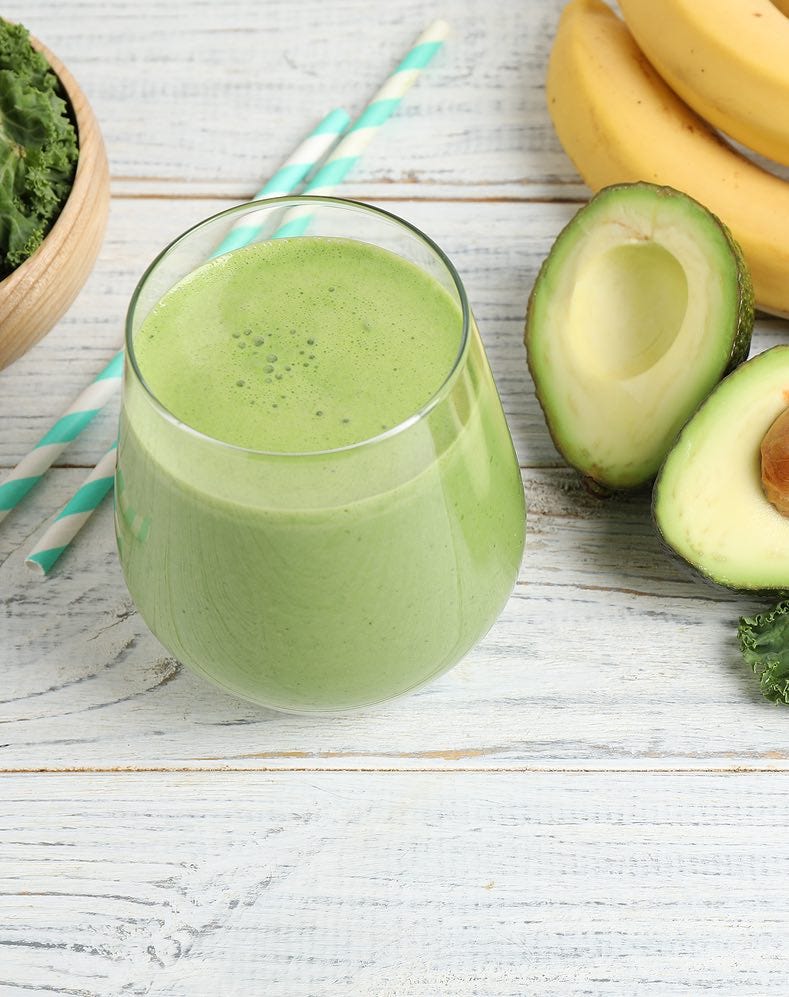 kale banana & avocado smoothie