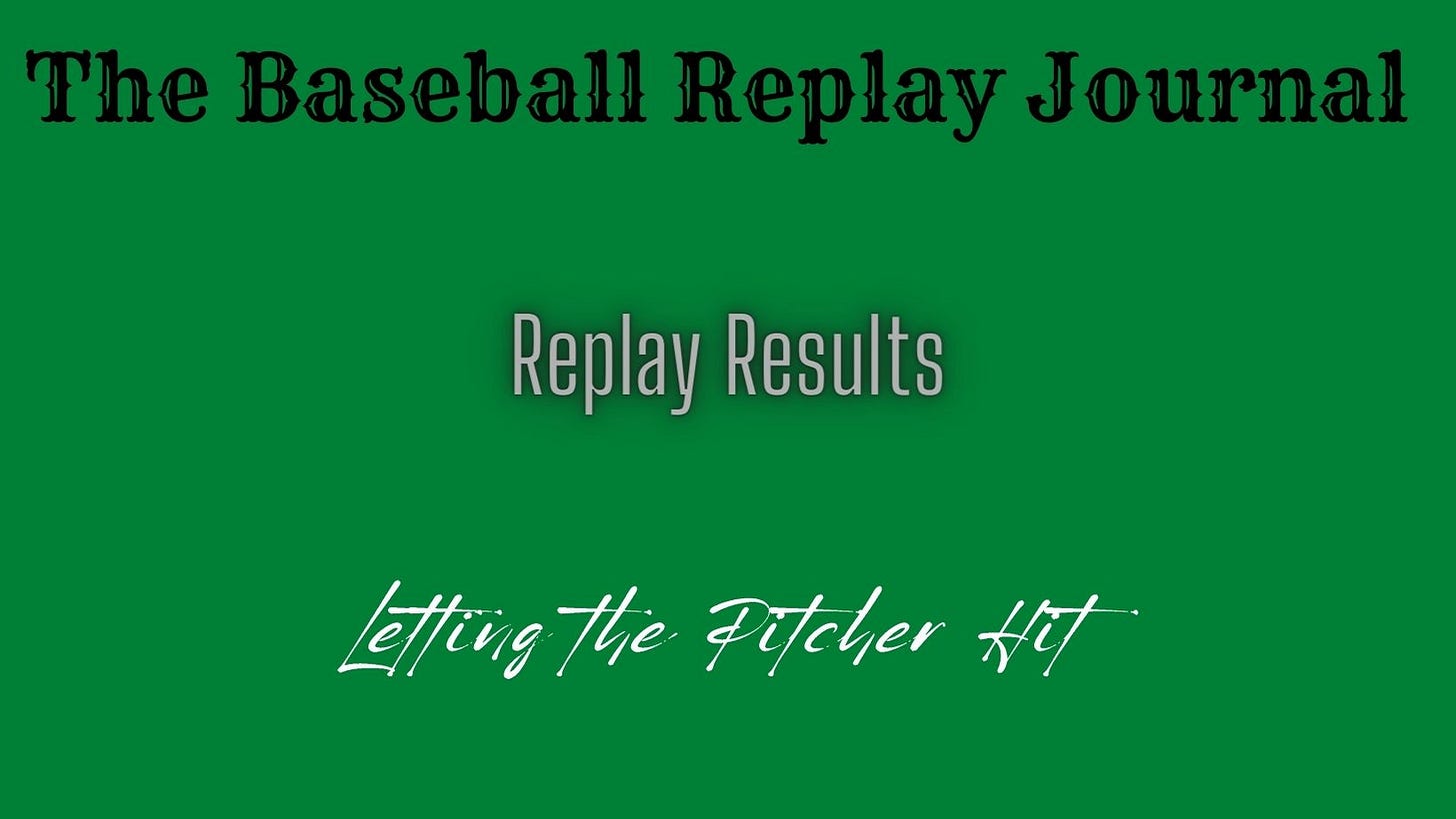 Baseball Replay Journal