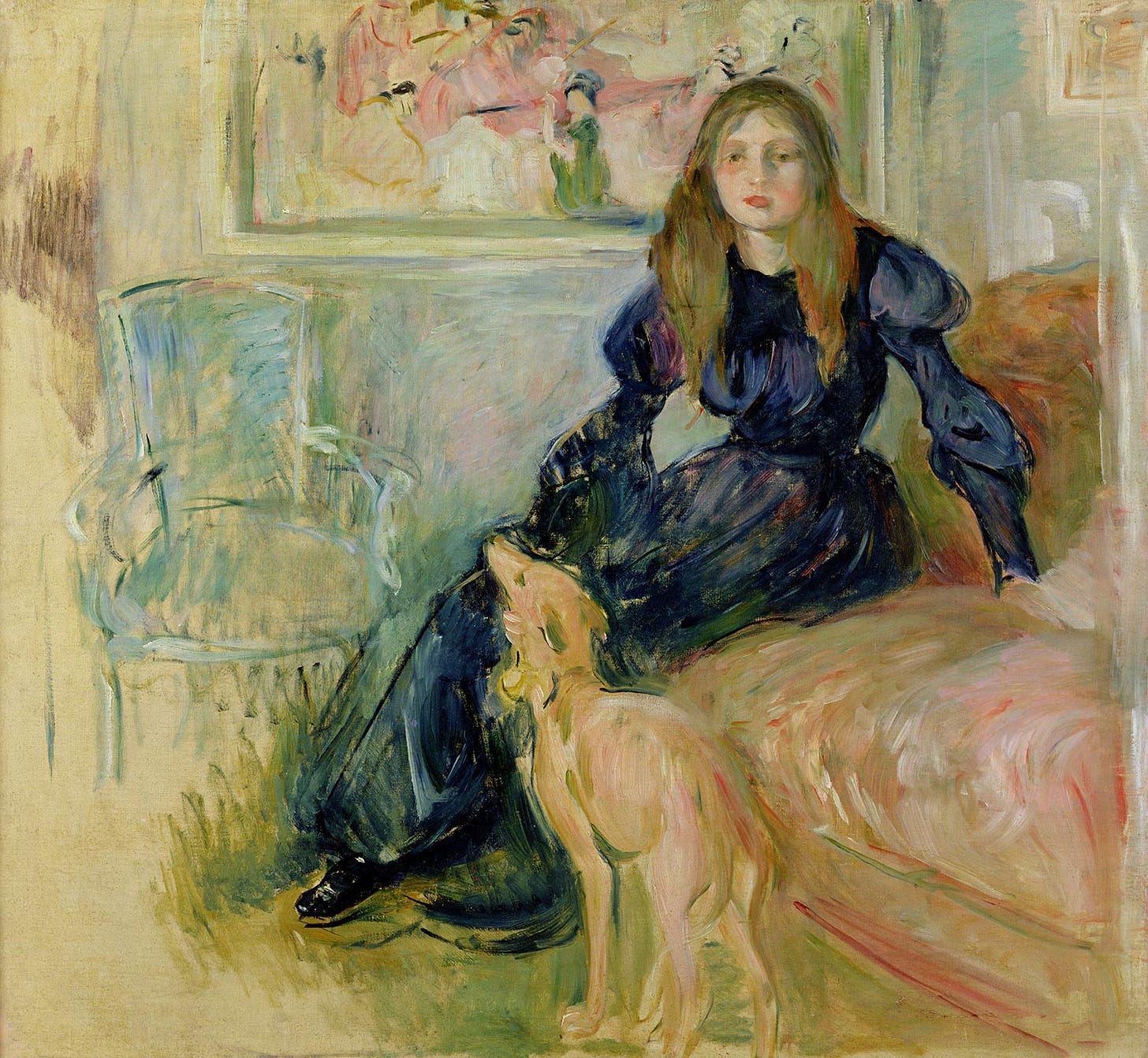 Fichier:Berthe Morisot - Julie Manet et sa levrette Laërte - Musée  Marmottan-Monet.jpg — Wikipédia