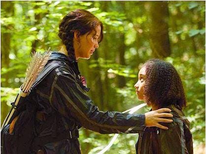 Day Eight of the Games: Katniss and Rue team up... | Sutori