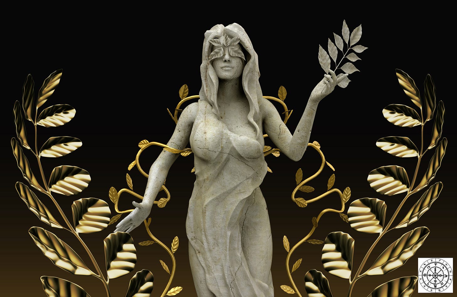 An scupture of an aspect of Fortuna