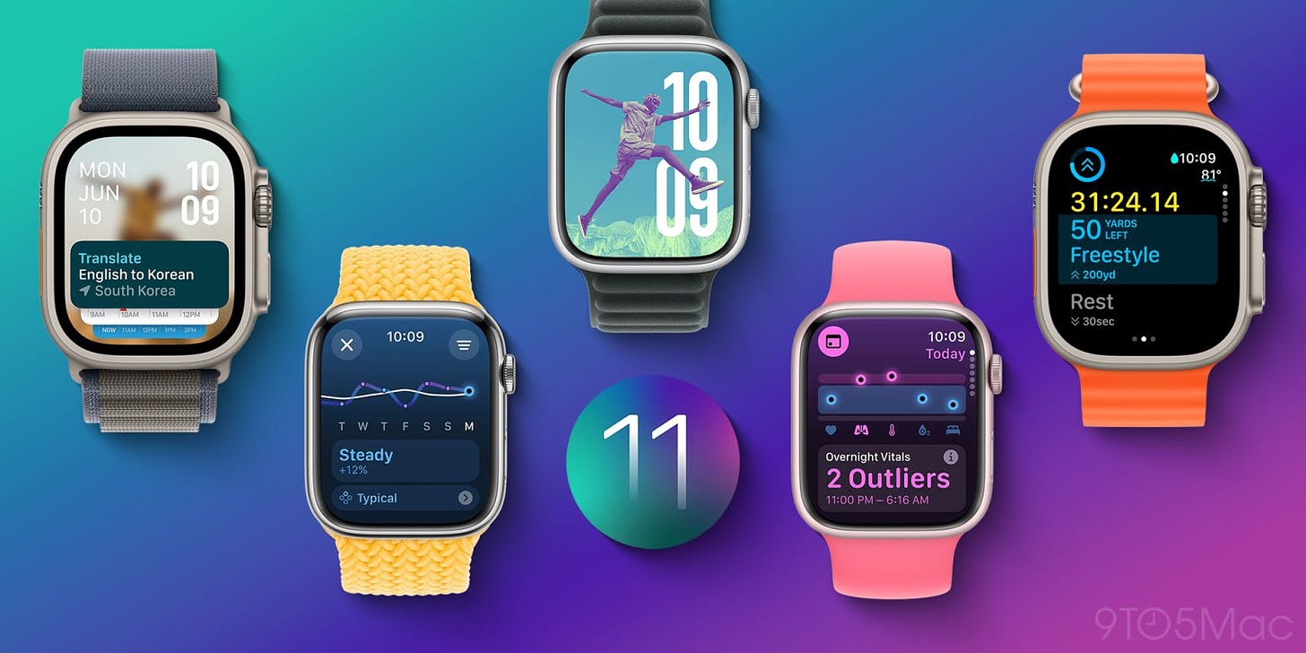 watchOS 11 to be released to all Apple Watch users next week