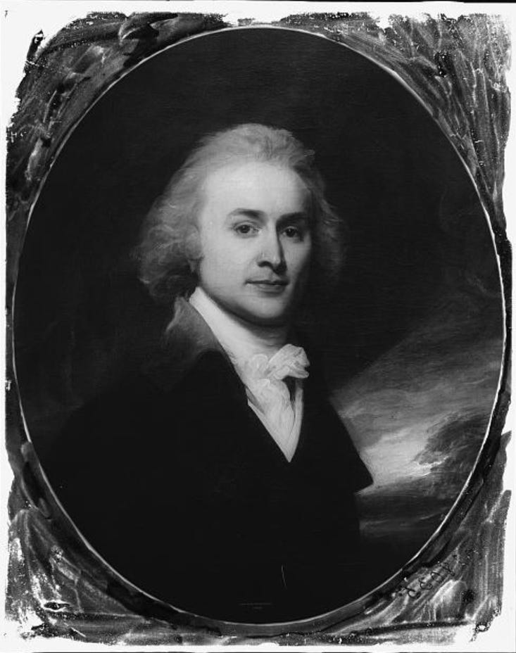 Portrait of a young John Quincy Adams.