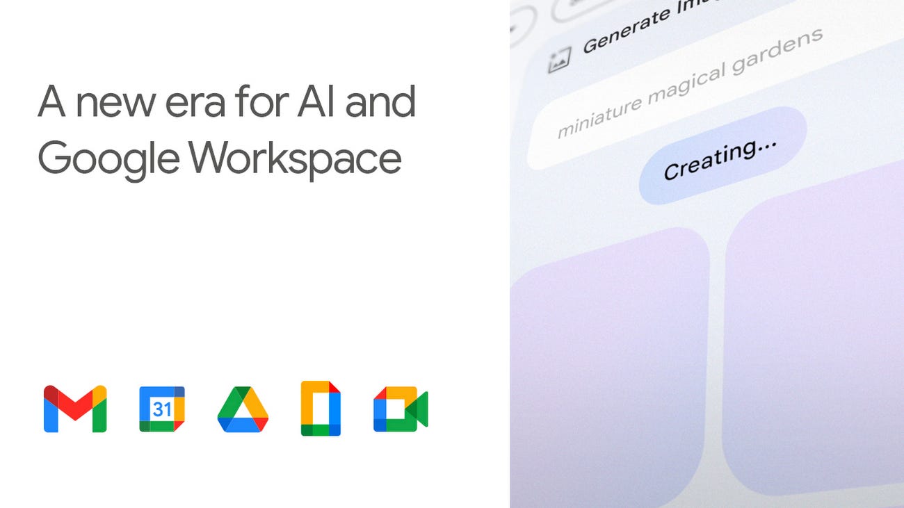 Announcing new generative AI experiences in Google Workspace | Google  Workspace Blog