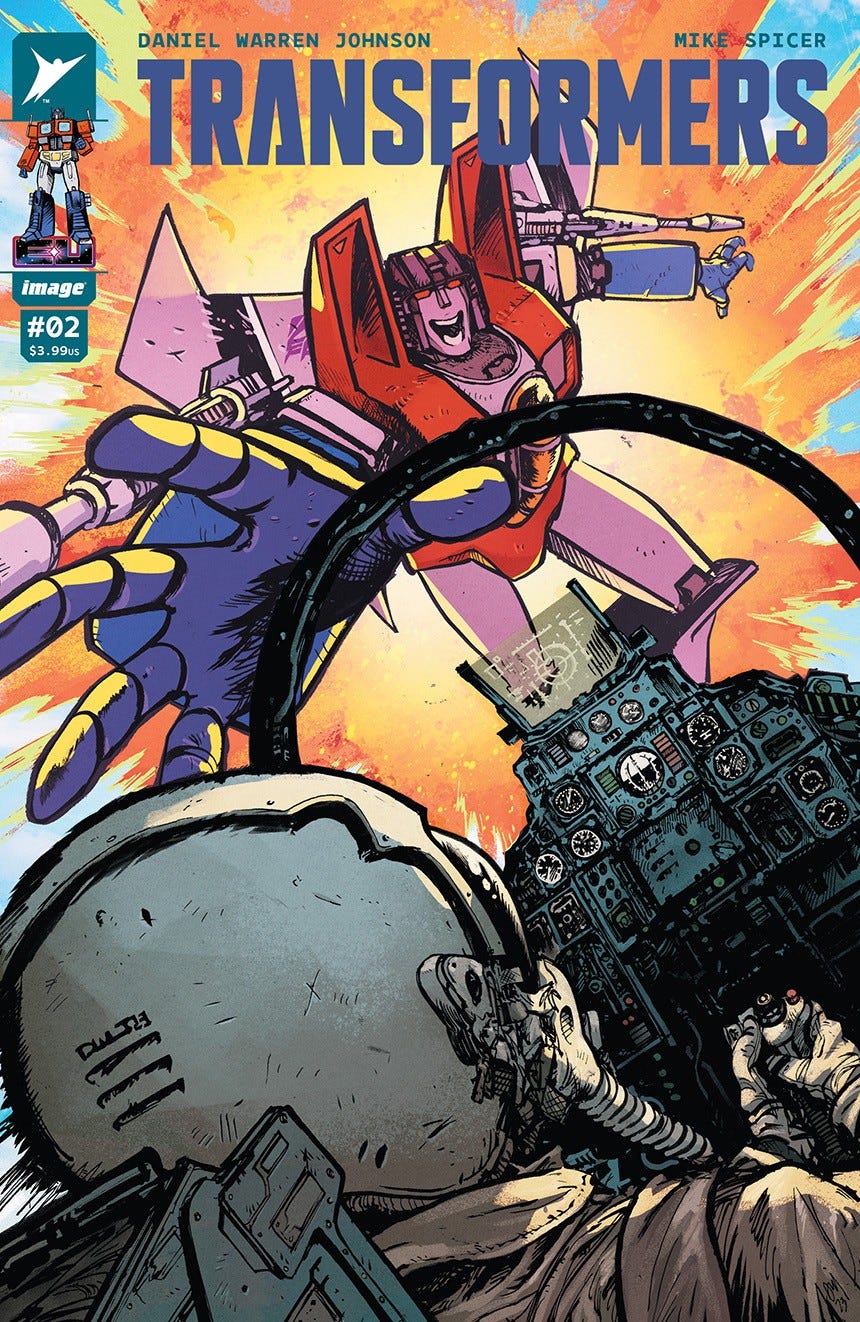 Preview Pages for Daniel Warren Johnson's Transformers Issue 2