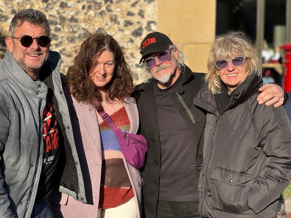 Jez and Pauline Levy, Simon and Suzy outside the Old Clock Tower St Albans