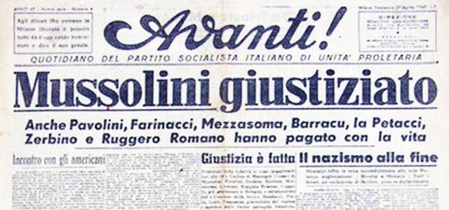 Il giorno in cui fu ucciso Mussolini - Il Post