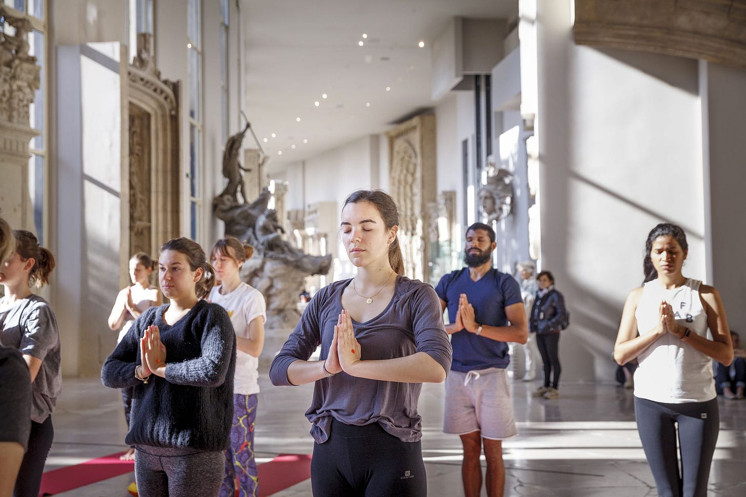 Yoga and meditation events at art museums in Paris, France