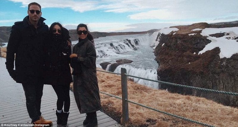 keeping up with the kardashians kourtney in iceland