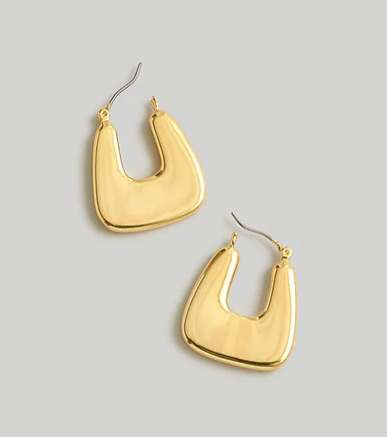 Madewell Chunky Triangle Hoop Earrings