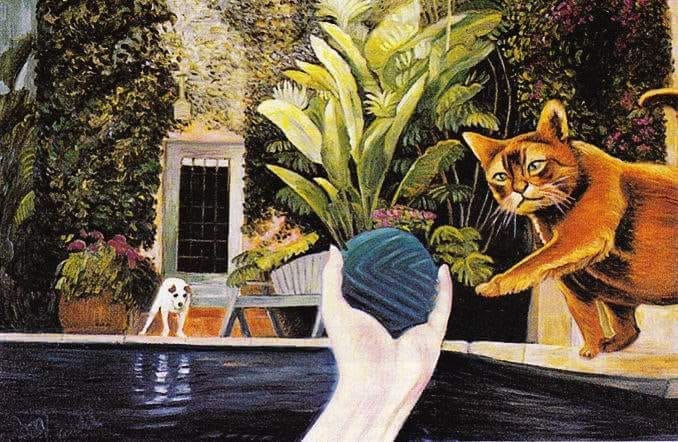 Joni Mitchell - Pool Party - paintings