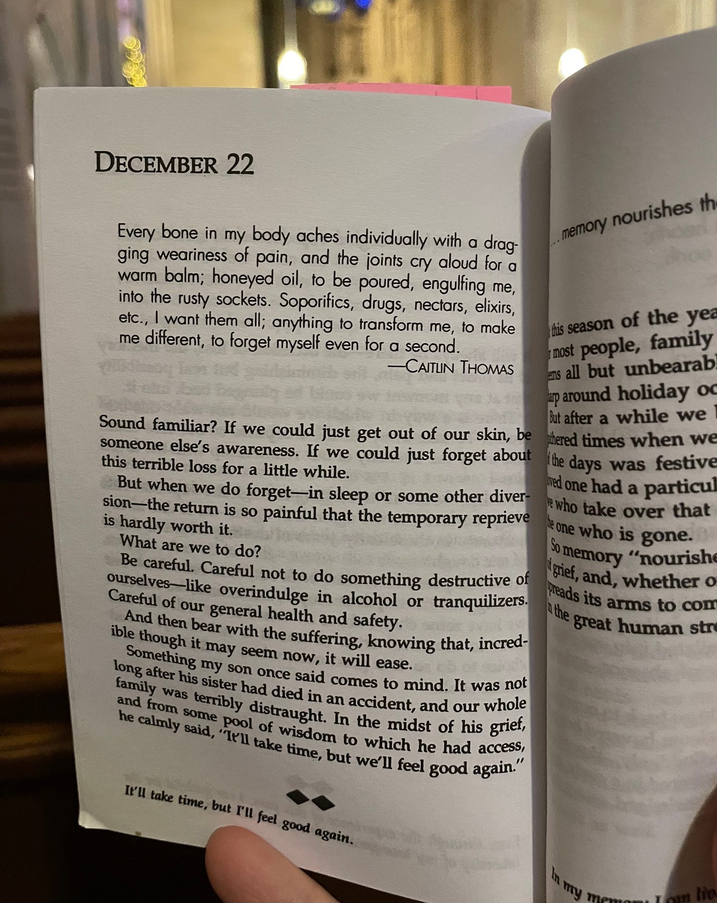 December 22nd, healing after loss book