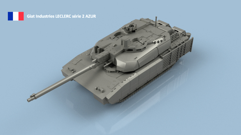 Giat Industries Leclerc Series 2 Azur x1 - 3D Printed L'Arsenal 2.0  -3D100448