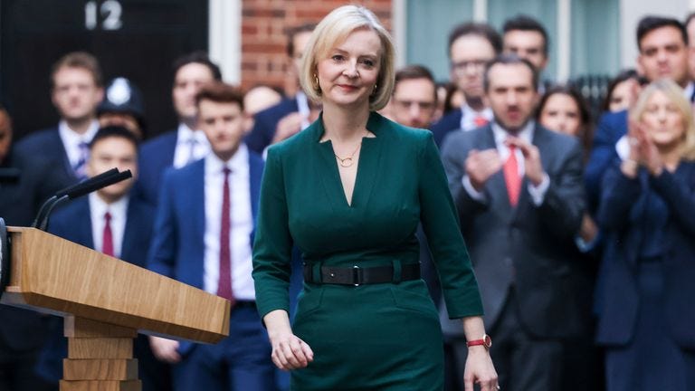 I know brighter days lie ahead': Liz Truss bids farewell to Downing Street  | Politics News | Sky News