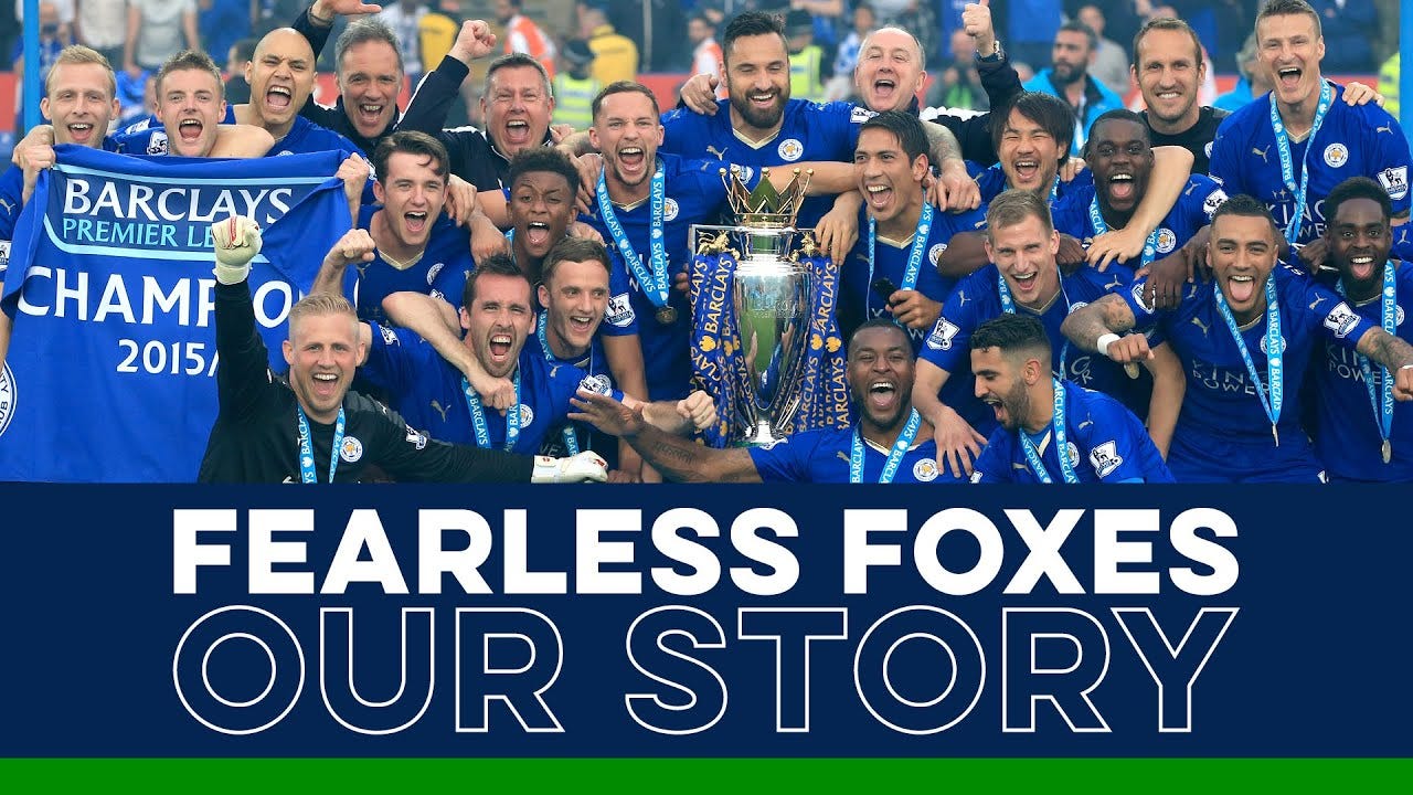 Fearless Foxes: Our Story | Leicester City's 2015/16 Premier League Title -  YouTube