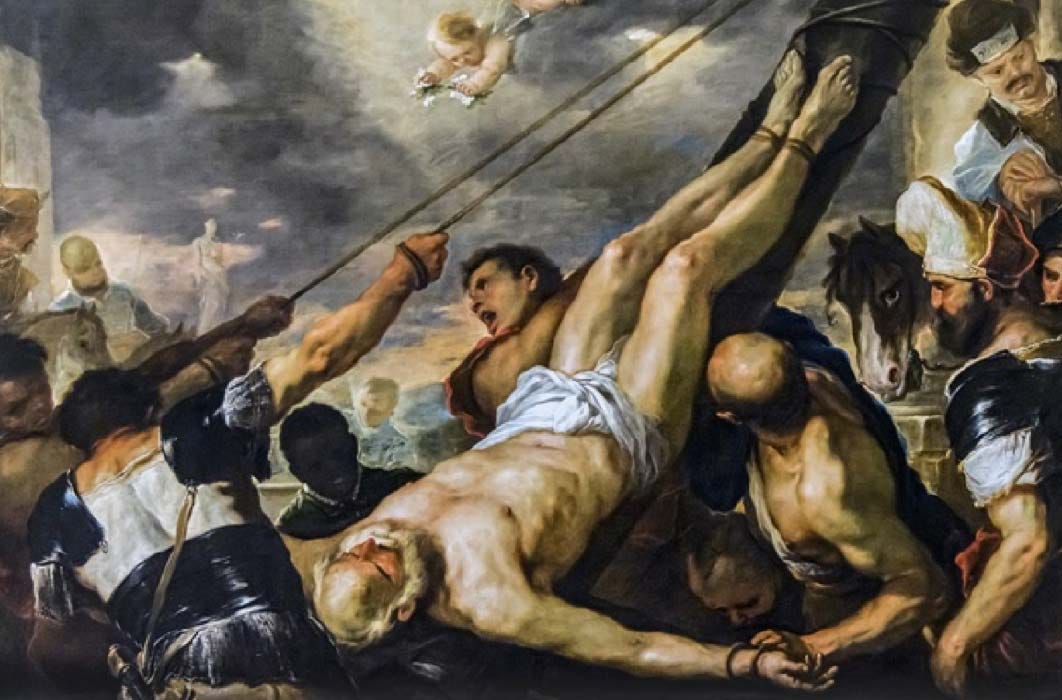 Crucifixion of Saint Peter by Luca Giordano, Gallerie dell'Accademia in Venice (circa 1660) (Public Domain)