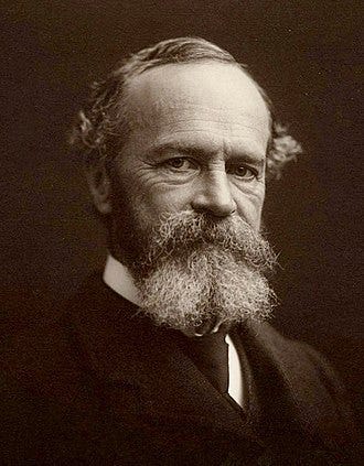 Headshot of The pragmatist philosopher William James.