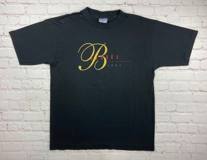 Vintage Original 1994 Barbara Streisand The Concert Tour T-Shirt. image 1