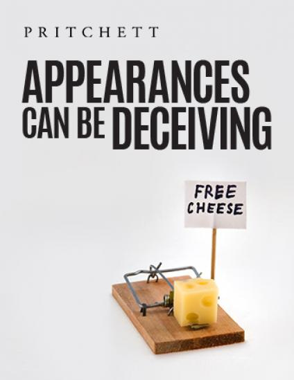 Appearances Can Be Deceiving | Pritchett LP