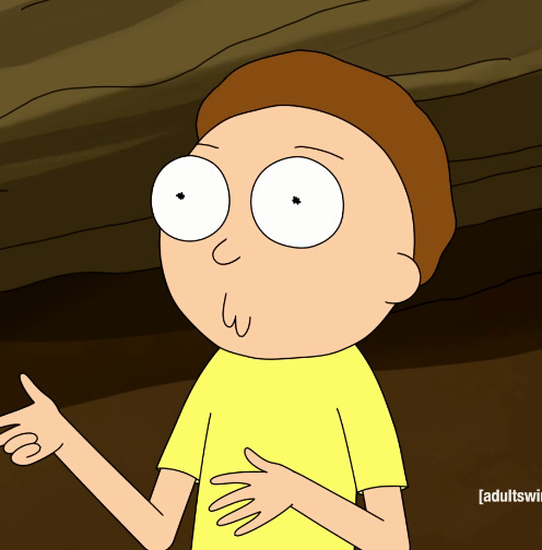 does anyone know what this mouth expression is meant to display? I've  always seen it on Rick and Morty mostly. It looks like it's meant to  represent confusion or surprise. : r/rickandmorty