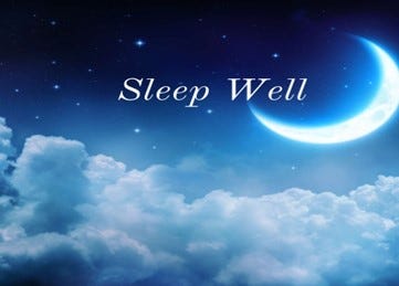 sleep well 