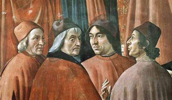 Gli umanisti nella Cappella Tornabuoni di Domenico Ghirlandaio