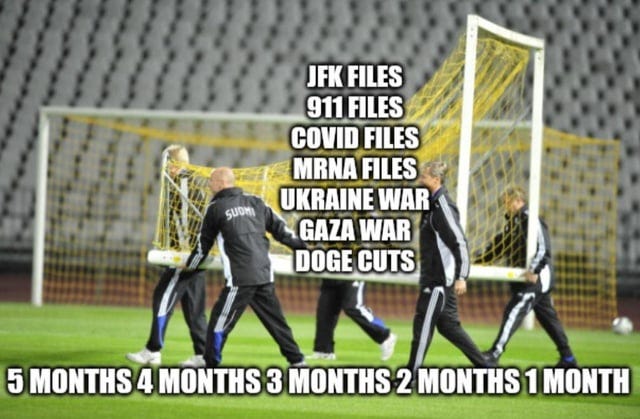 r/libertarianmeme - Just two weeks to flatten the deep state, trust me broh