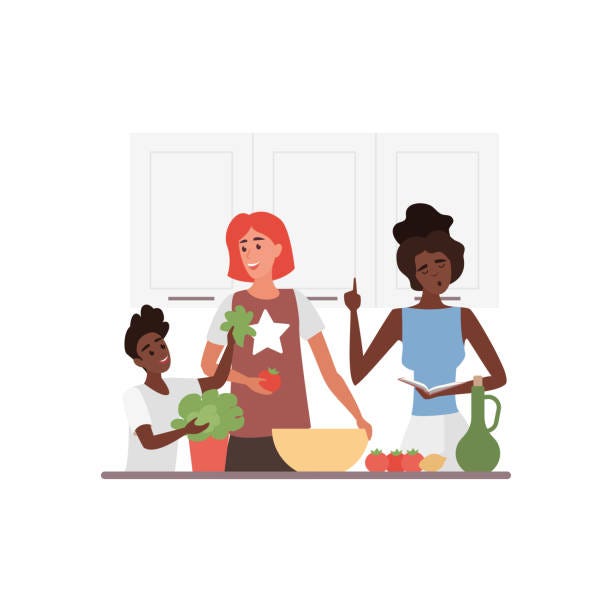 20+ Gay Family Cooking Stock Illustrations, Royalty-Free Vector Graphics &  Clip Art - iStock | Gay couple cooking