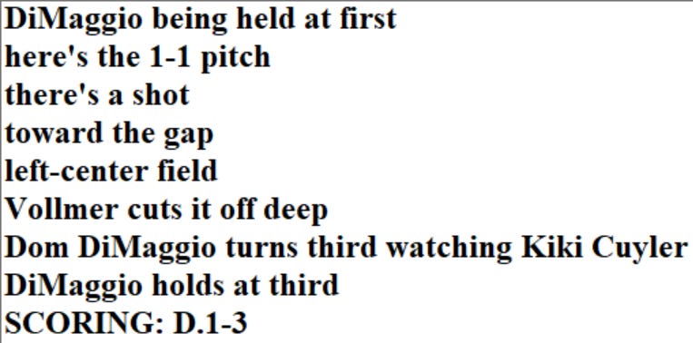 Diamond Mind Baseball Play By Play