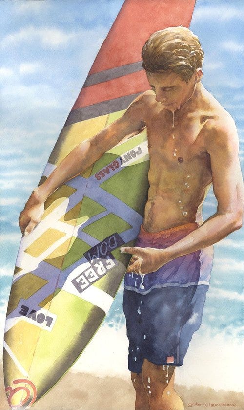 Blonde Surfer