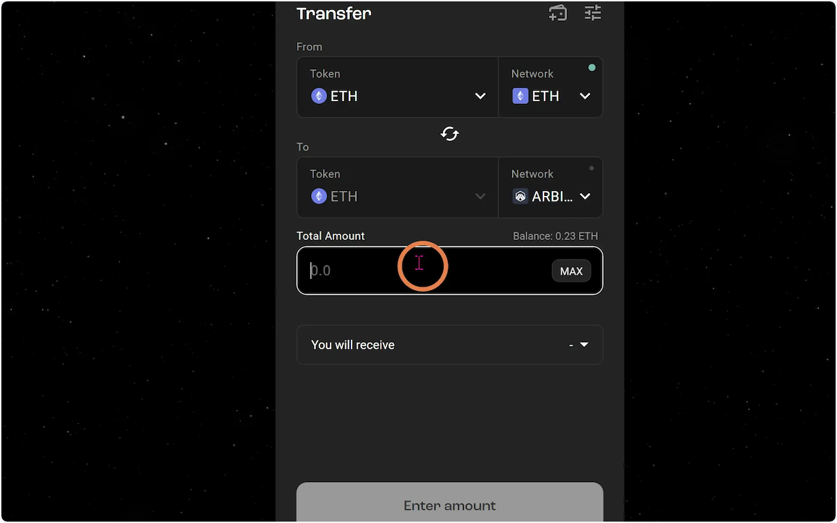 My ETH balance on Ethereum is shown to be 0.23 ETH.