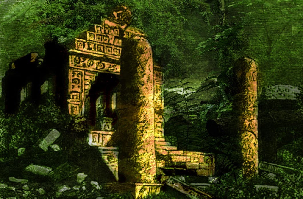 Drawing of Omitlan by W Niven (Design deriv by Liz Leafloor Ancient-Origins)