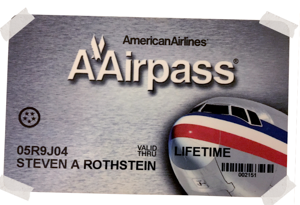 One of the many designs that American used for AAirpass. These cards were coveted more than gold. (All photos courtesy the author)