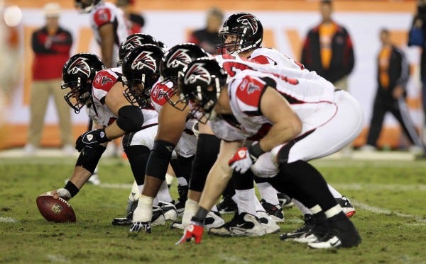 atlanta falcons offensive line bulge tight 2014