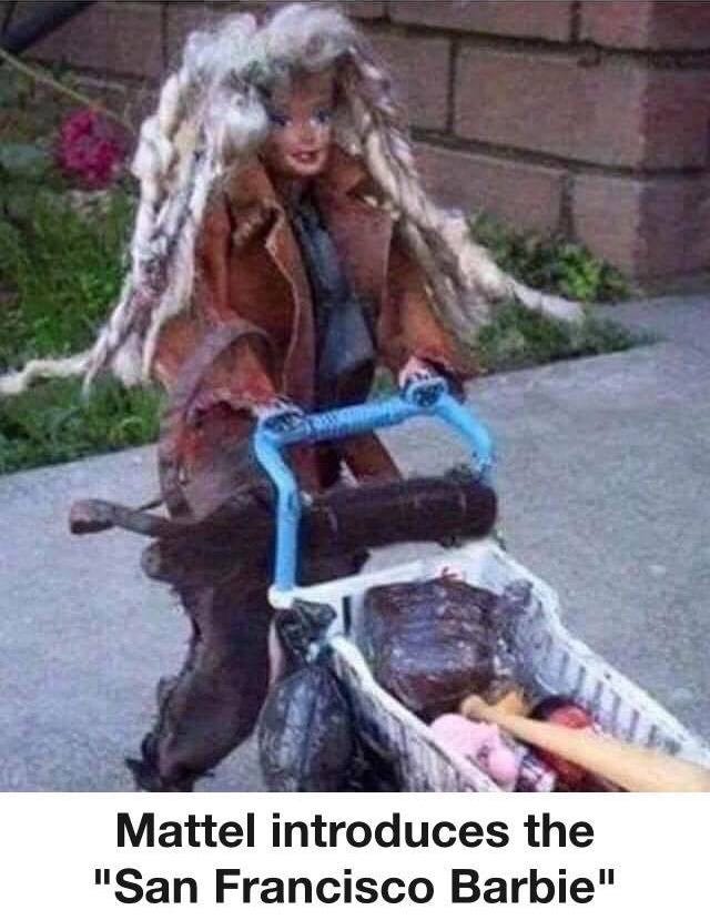 San Francisco Barbie : r/funny