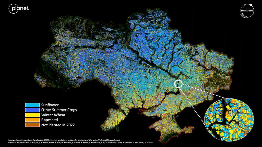 NASA Harvest partners with Planet Labs to monitor agricultural data.