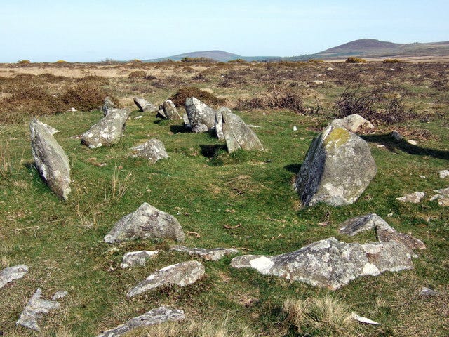 Photo of Bedd yr Afanc, looking east-southeast.