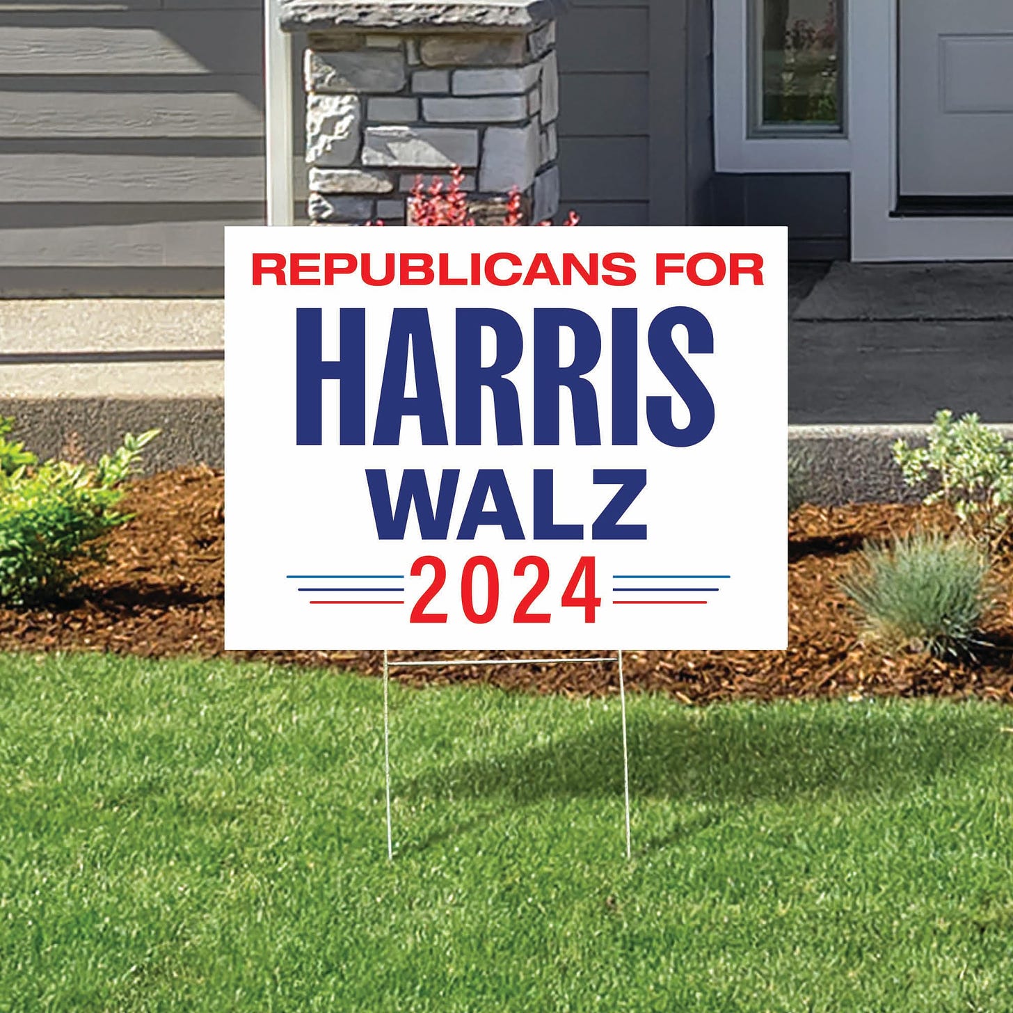 Amazon.com : | Republicans for Harris Walz Yard Sign | 18” x 24” : Patio,  Lawn & Garden