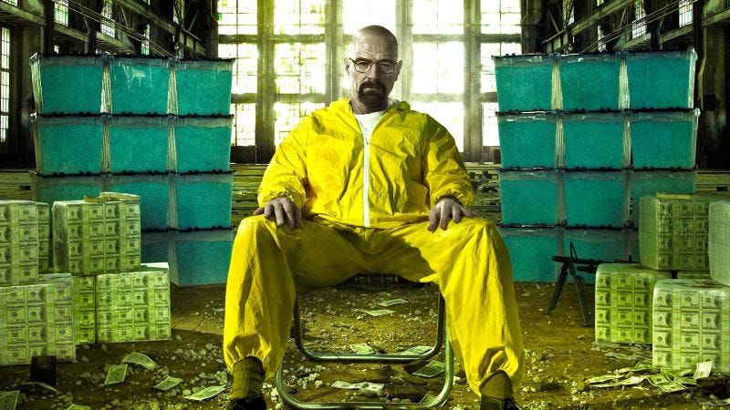Crédito: Reprodução/Internet. Imagem de Walter White, da série Breaking Bad  - Próximo Capítulo