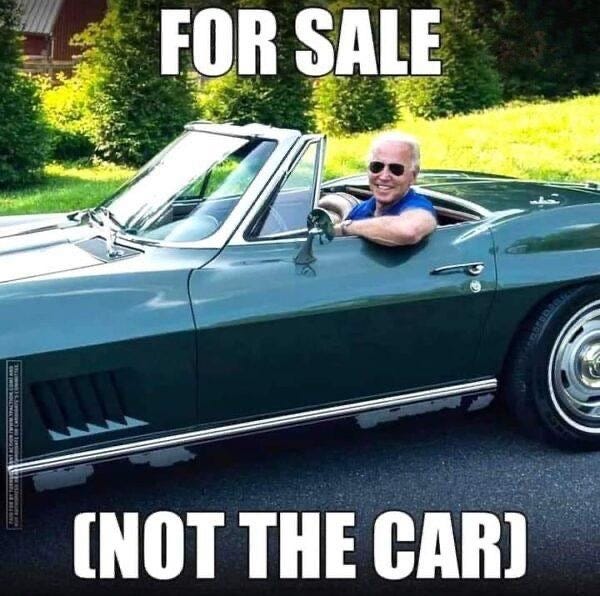 May be an image of 1 person, car and text that says 'FOR SALE (NOT THE CAR)'