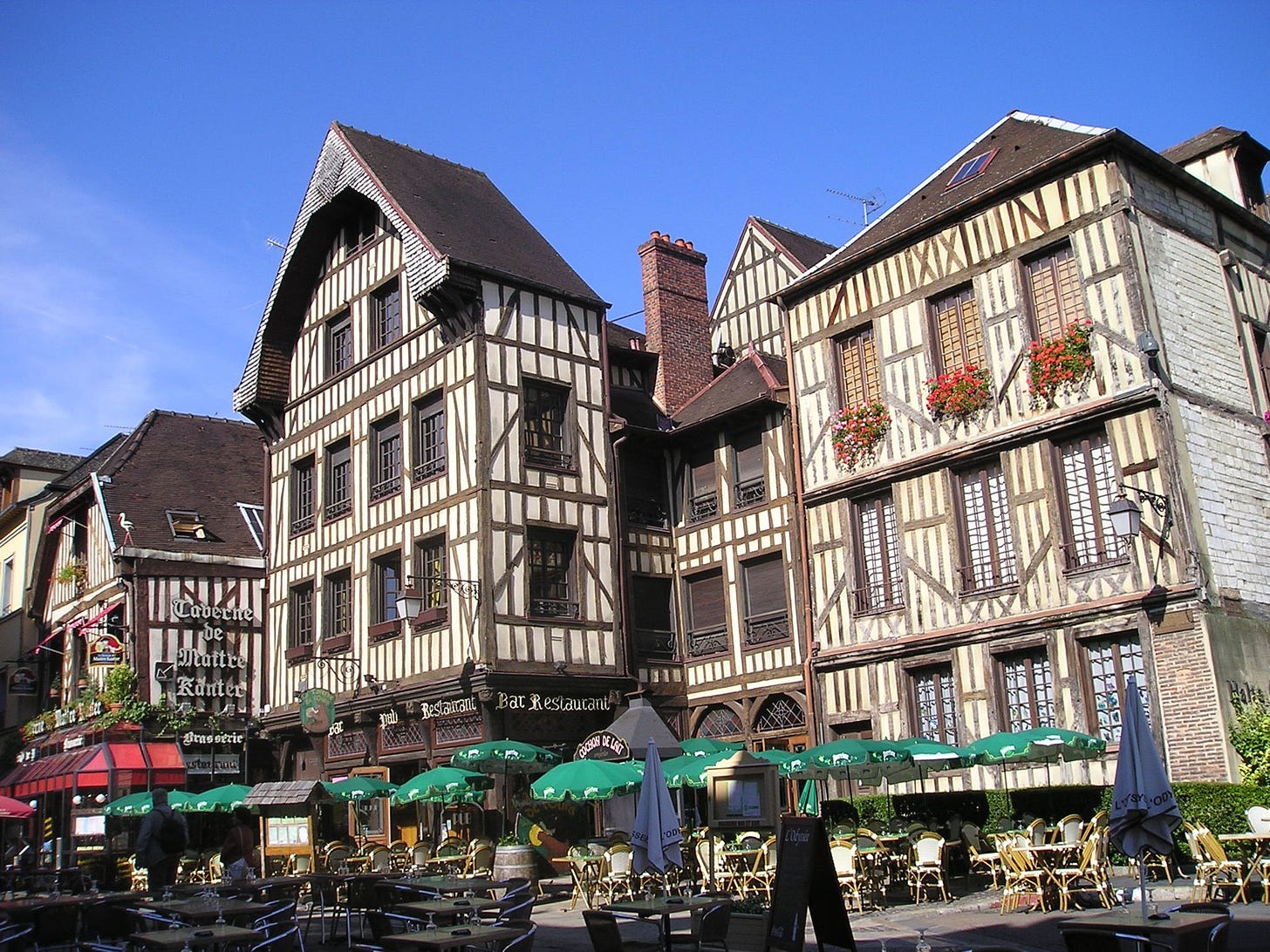 Buildings in the historic quarter of Troyes