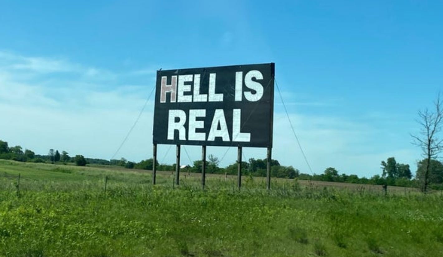 Hell is Real billboard