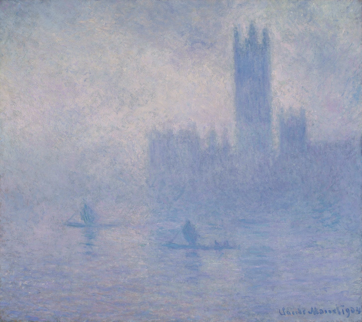 Claude Monet's painting of the Houses of Parliament.