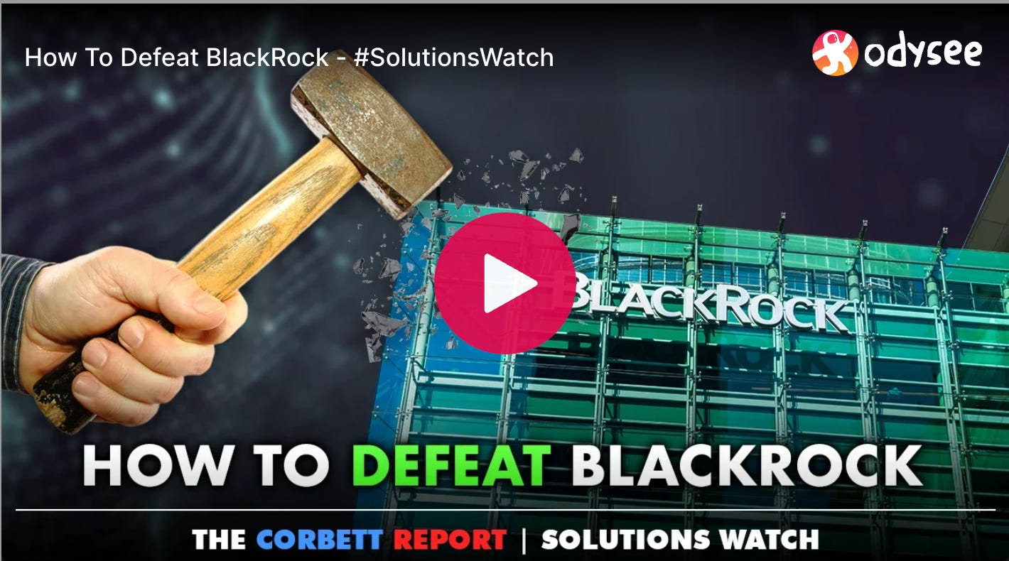 How To Defeat BlackRock - #SolutionsWatch
