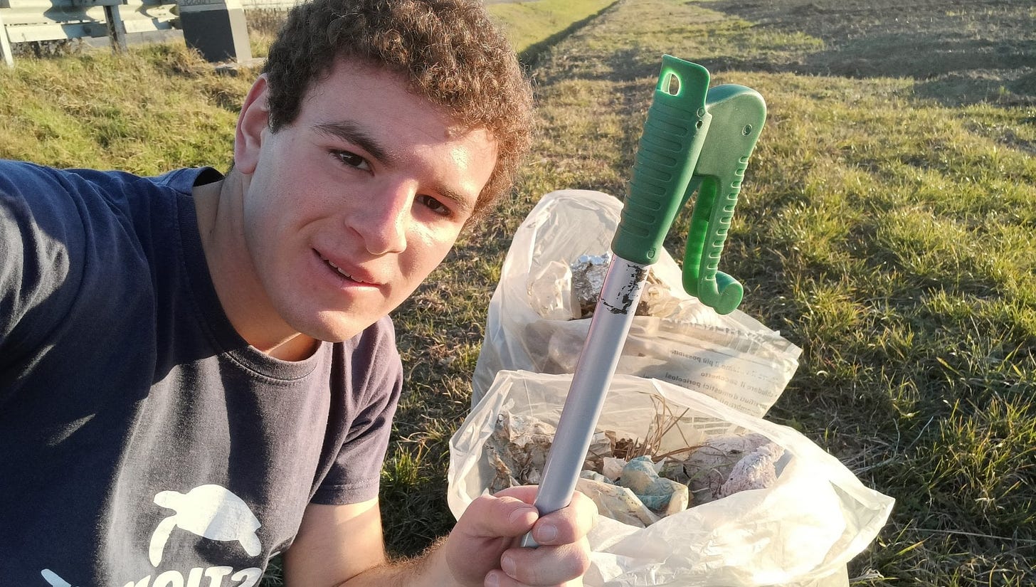 Matteo Cimitan, 20 anni: "Ho raccolto dalle strade tre tonnellate di  rifiuti: la mia scommessa vinta" - la Repubblica